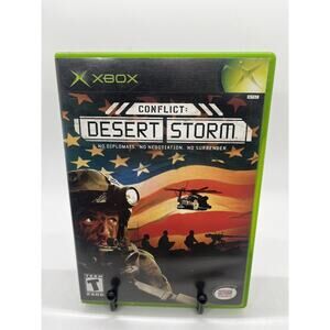 Conflict Desert Storm Microsoft Xbox Game With Manual Tested Working Clean Disc